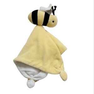 Burt's Bees Baby Lovey Blanket Bumblebee Yellow Black Security Blanket 8"